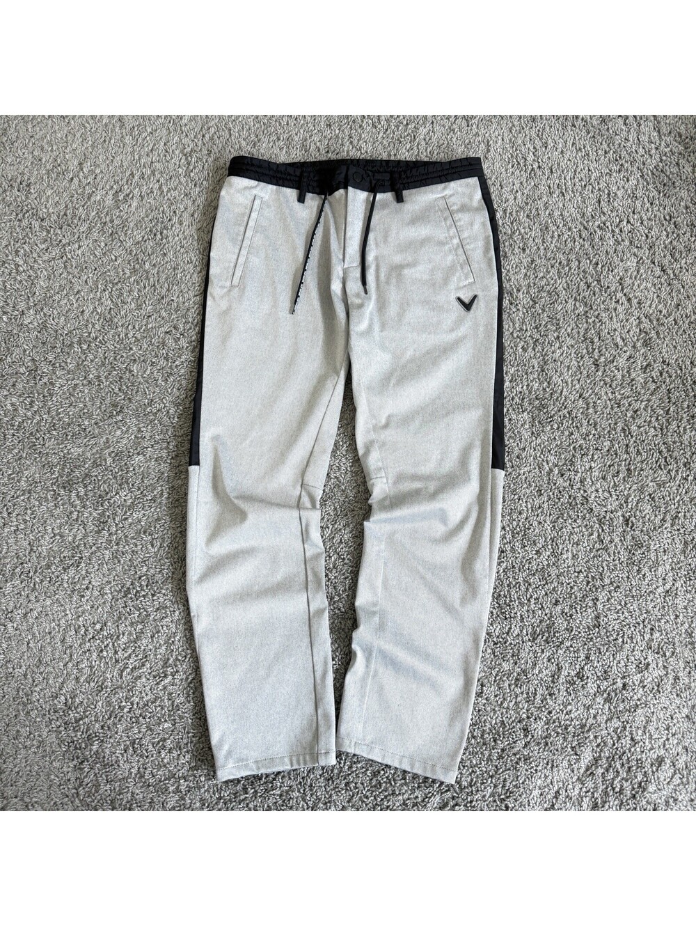 Callaway Golf Performance Pants Gray Tapered Stretch Tech Men's 32x28 Athletic